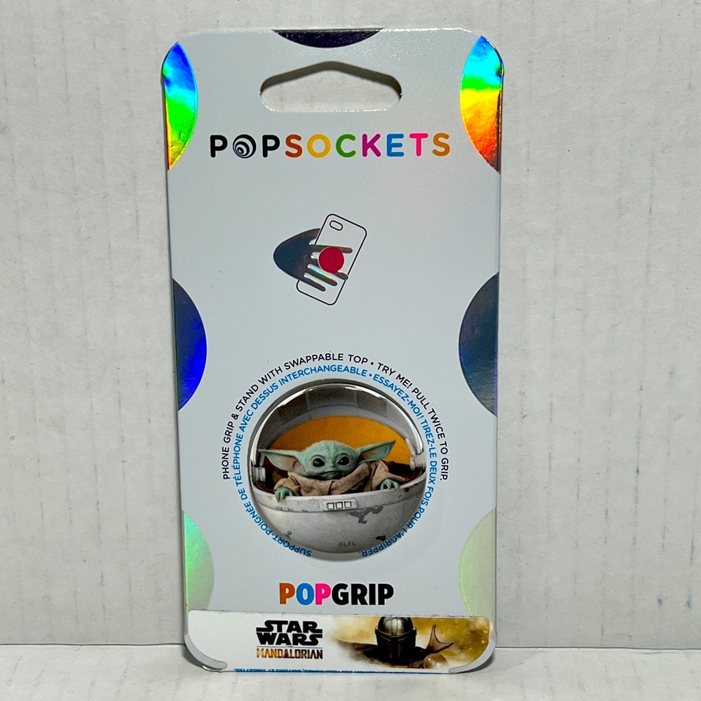 PopSockets Star Wars Baby Yoda Grogu Mandalorian Pop Grip Phone Disney NEW